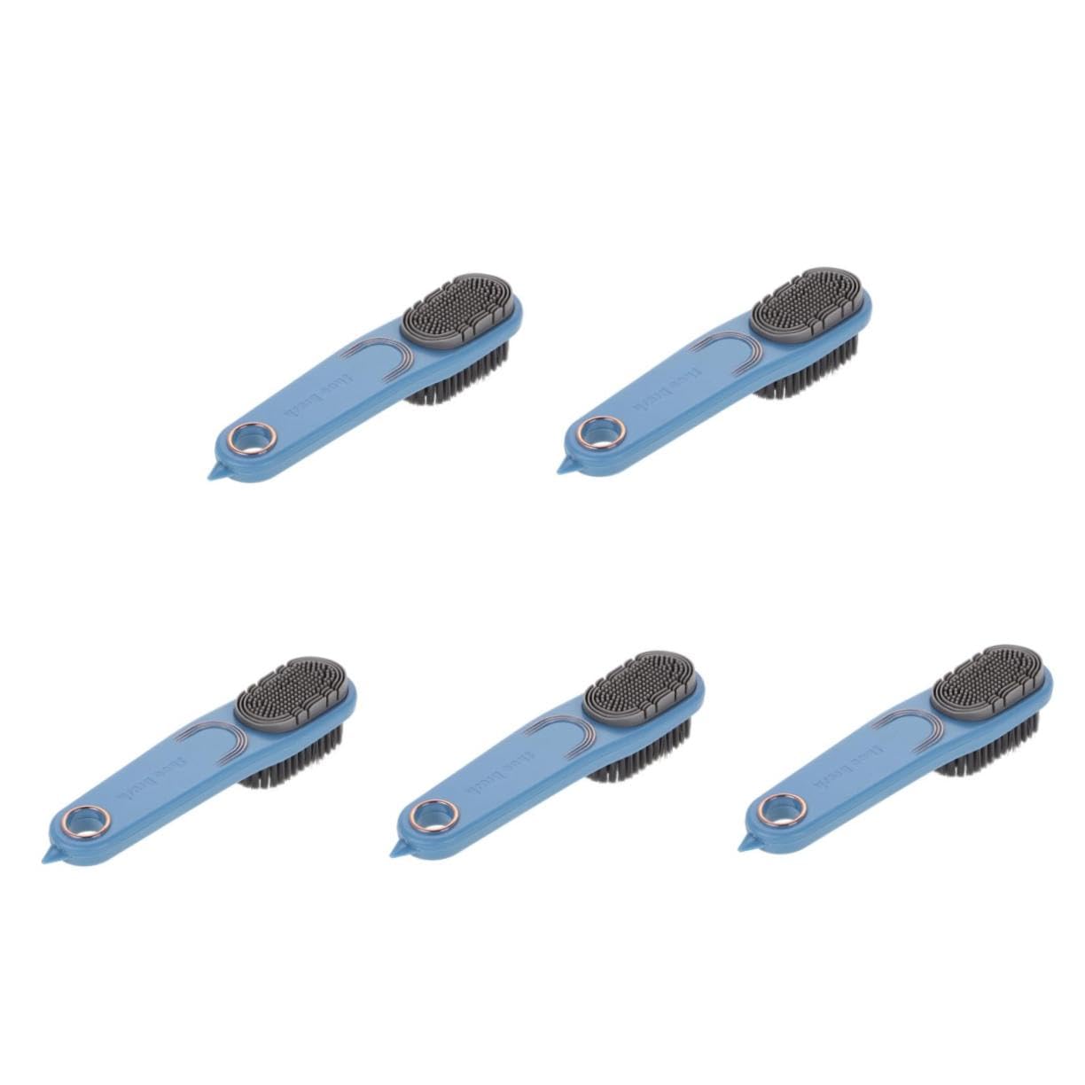 Brosse à chaussures en caoutchouc anti poils multifonction et portable 5 pièces