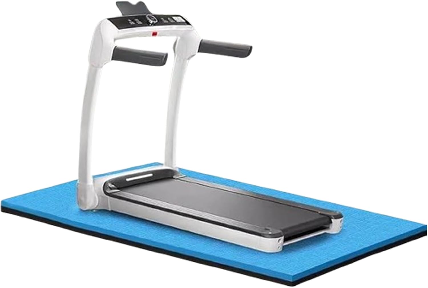 Fitness Workout Mat 2.5cm Thick Gym Equipment Flooring Mat Indoor High Density EVA Treadmill Exercise Mat Sound Absorbing, 2 Sizes(Black Gray,180x85x2.5cm)