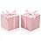 COTOPHER 60pcs Small Gift Boxes, Favor Boxes 2x2x2 inches Paper Gift Boxes with Ribbons Candy Box for Wedding Favors Baby Shower Bridal Shower Birthday Party (60pcs 2x2x2, Pink)