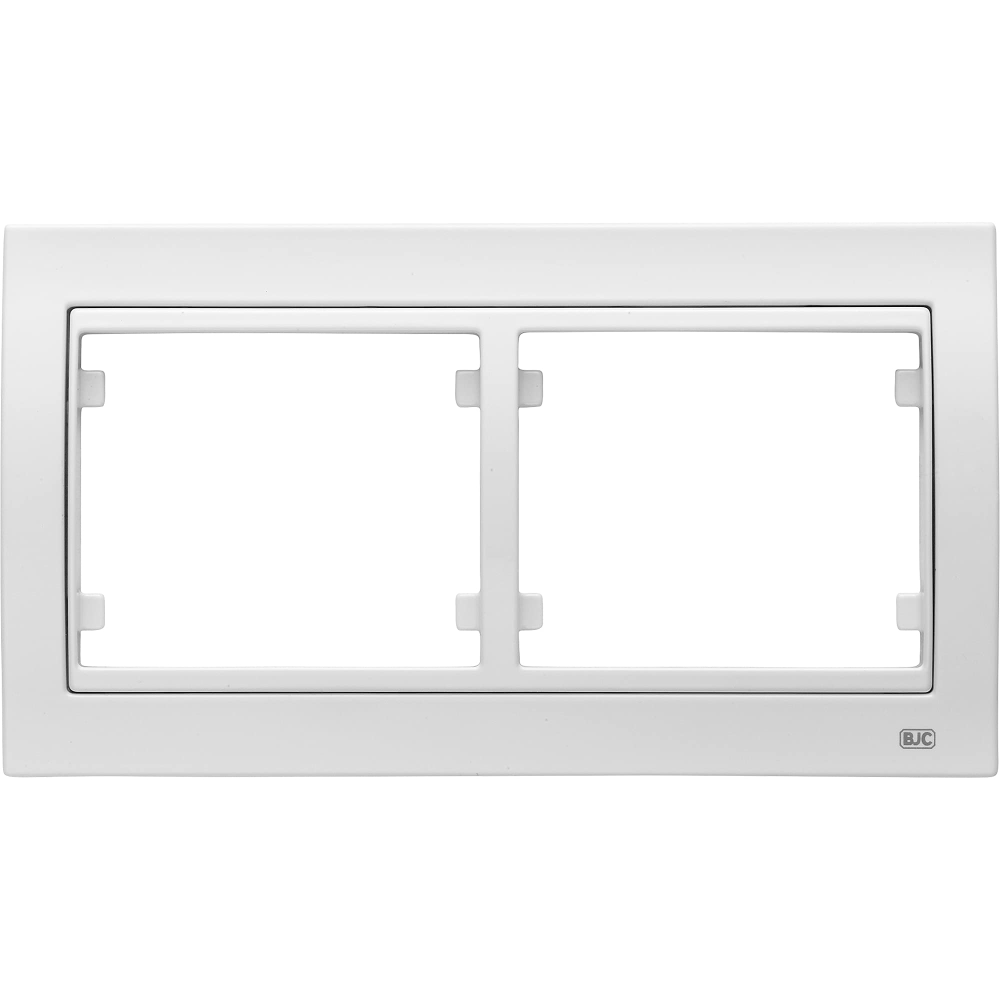 Cadre horizontal BJC Mega 2 éléments blanc perle à fixation rapide