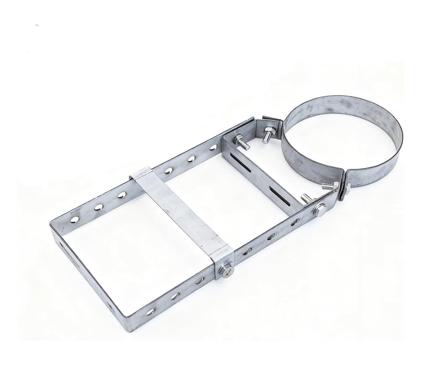 1 soporte de pared for tubo de chimenea de 150 mm - Soporte ajustable de acero inoxidable for chimeneas y estufas de leña(Silver)