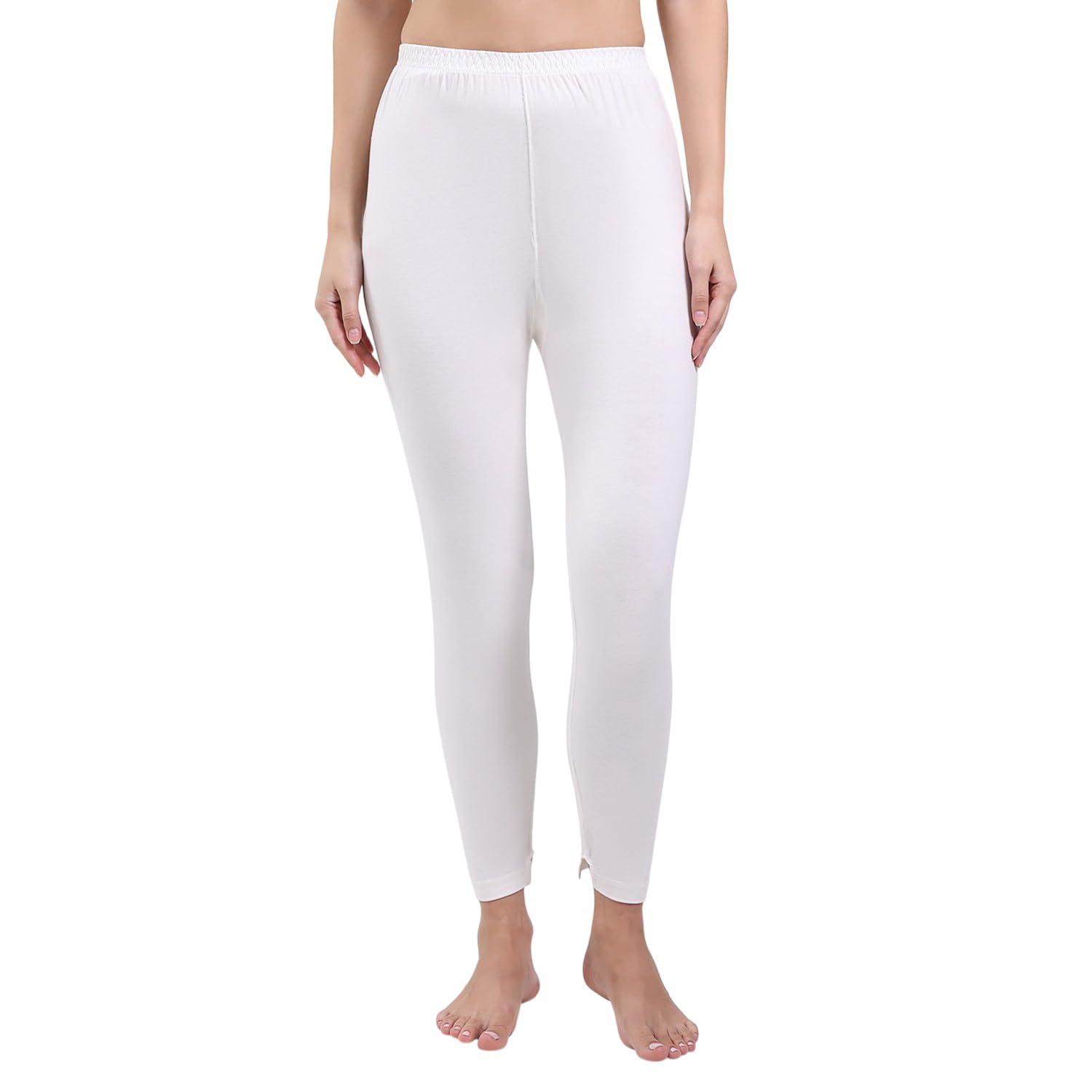 Women Regular Fit Solid Elasticated Thermal Lower | Soft Warm Inner Wear Bottom for Ladies | Stretchable Comfortable Thermal Pant for Women's (Pack of 1)