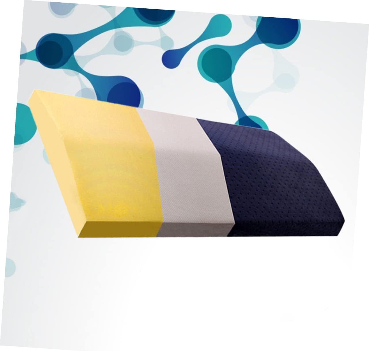 1Pc Memory Cotton Lumbar Pillow for Pregnant Women Waist Support Cushion Navy for Home for Different Sleeping Postures