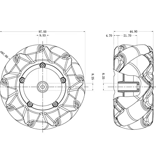 Mecanum Wheel 4Wd Metal Robot Car Chassis Remote Control Learning Kit For Arduino Raspberry Pie Microbit With Dc Encoder Motor, Diy Steam Agv Ros Ai Move Education Platform Robotic Functional Model #TOP6