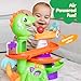 Move2Play, Air-Powered Dinosaur Ball Popper | 30+ Songs, Sayings, & Lights | Baby & Toddler Toys Ages 6 7 8 9 10 12+ Months | Boy & Girl Gift for 1, 2+ Year Olds | Birthday Present