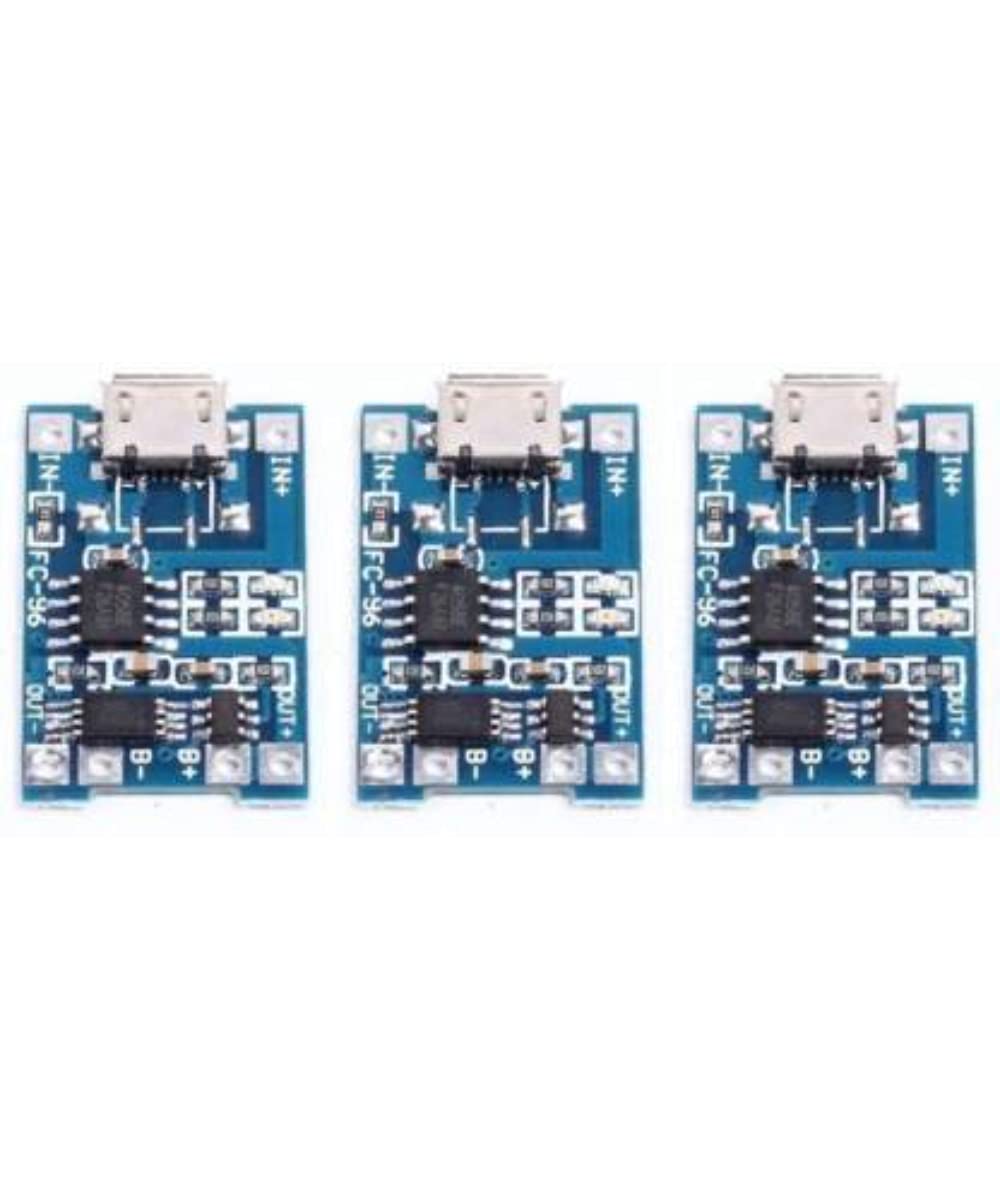 TechSupreme Pack of 3 5V 1A Micro USB 18650 Lithium Battery Charging Board Charger Module+Protection Dual Functions TP4056 Power Supply (B096TWQDBY) Amazon Price History, Amazon Price Tracker