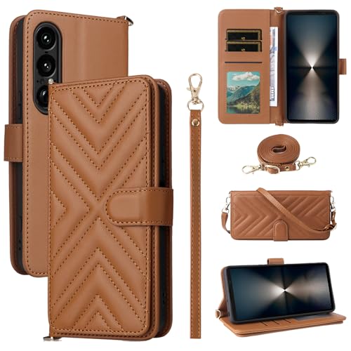 Coque pour Sony Xperia 1 VII, étui portefeuille pratique pour vos sorties