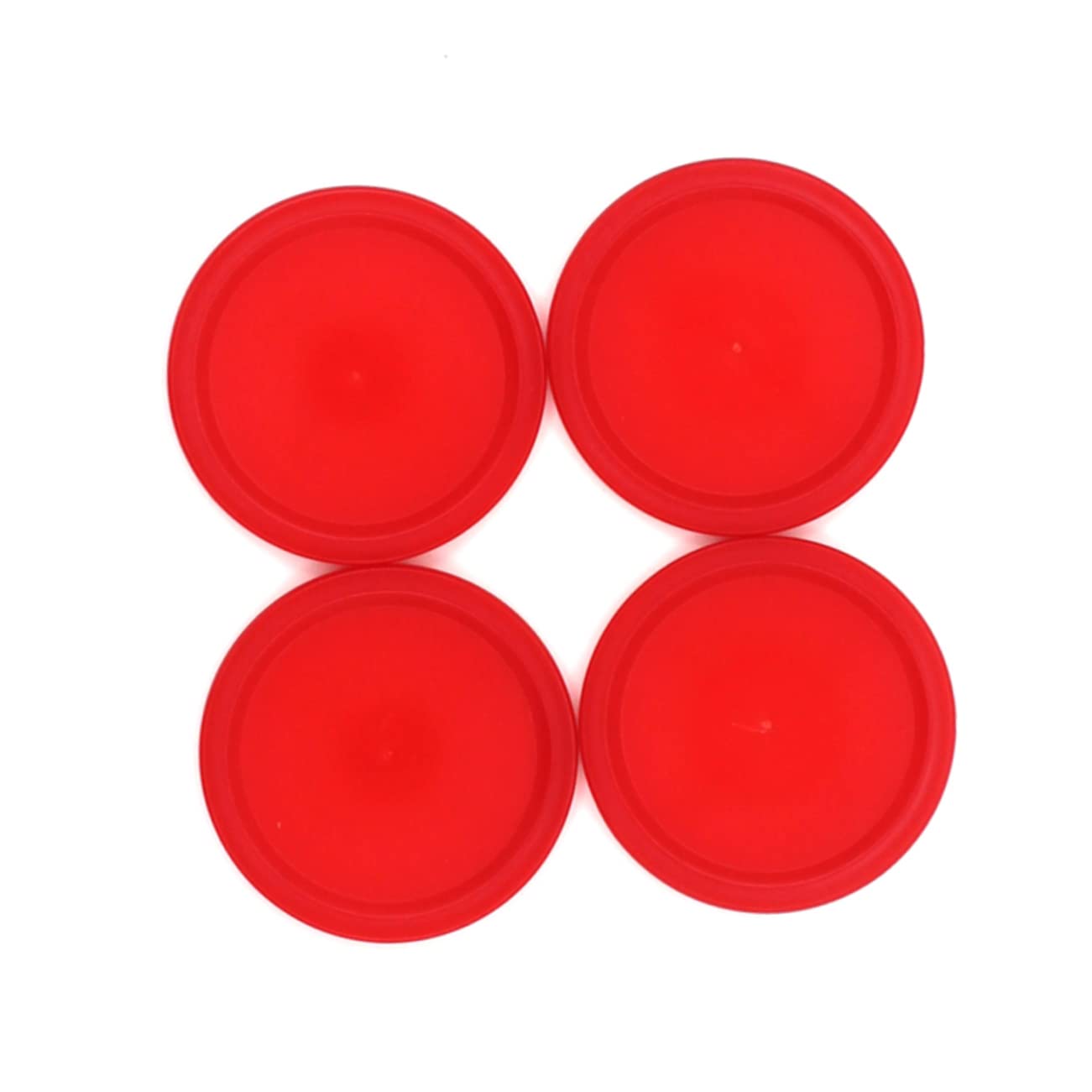 Abaodam 8Pcs Red Air Hockey Pushers and Pucks Replacement Accessories for Hockey Tables for Game Play and Family Fun