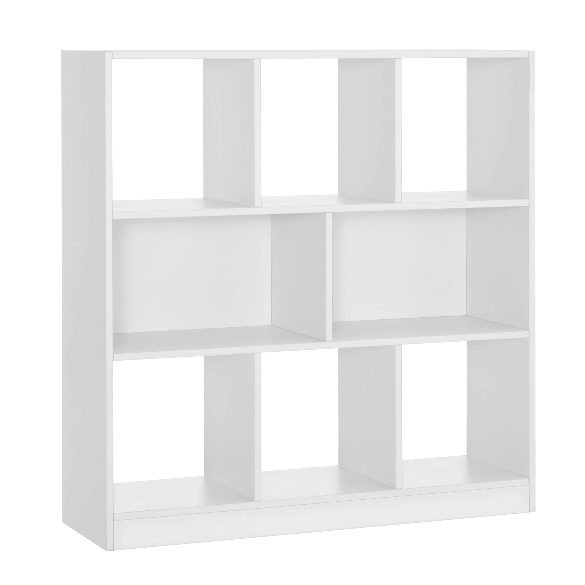 VASAGLE Custos Collection - Bibliothèque, Étagère, Meuble de Rangement avec Compartiments Ouverts, pour Salon, Chambre, Bureau, Cloison Séparateur, 97,5 x 30 x 100 cm, Blanc LBC52WTV2