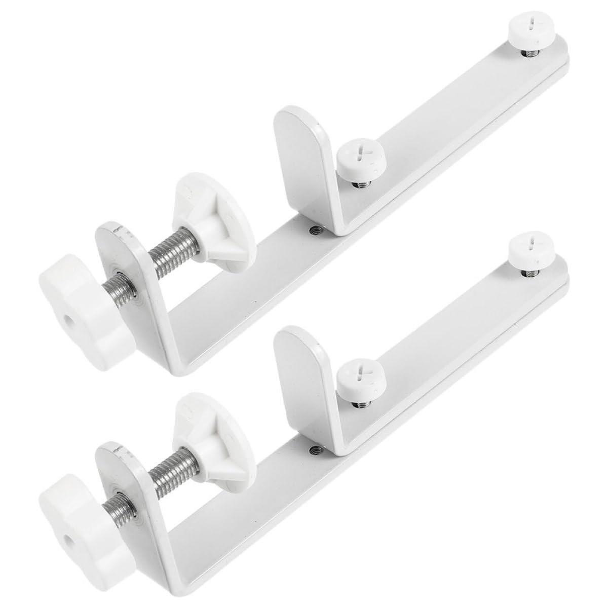 Support en fer pour panneau perforé de bureau - Lot de 2 pièces stables