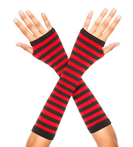 Women's Opaque Stripes Arm Warmer