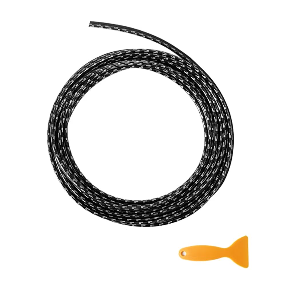 QIZUN 5M Car Moulding Decoration Flexible Strips for Mazda 3 6 Atenza Axela Demio CX3 CX5 MP MS RX8 CX-7 CX-9, Interior Trim Strip Car Cover Trim Dashboard Door Edgein,Carbon Fiber