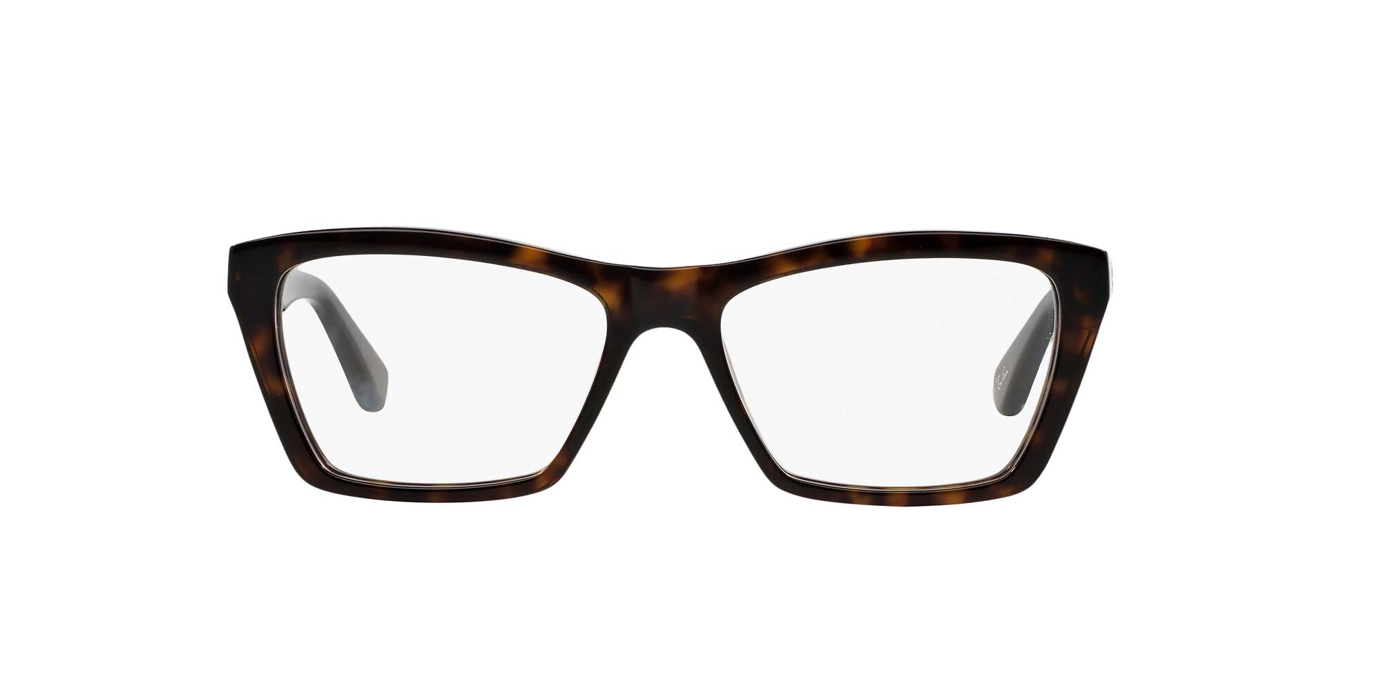 Ray-Ban Women's RX5316 Square Prescription Eyewear Frames, Dark Havana, 53mm