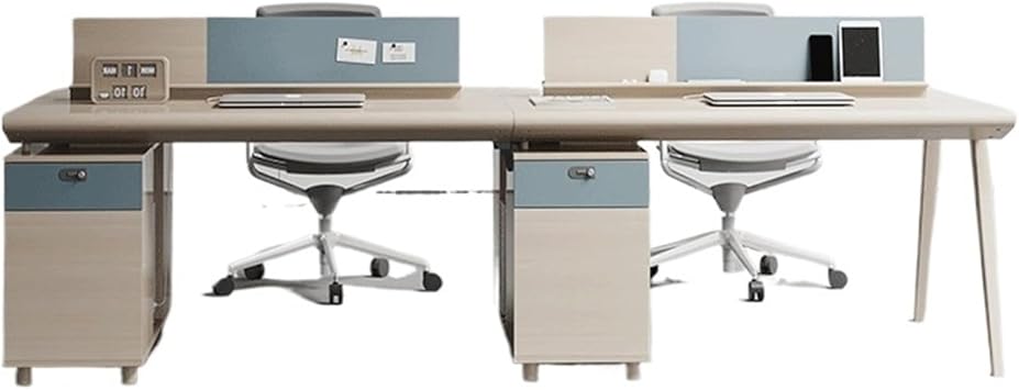 Studio Computer Desk Staff Company Office to Workstation Combination