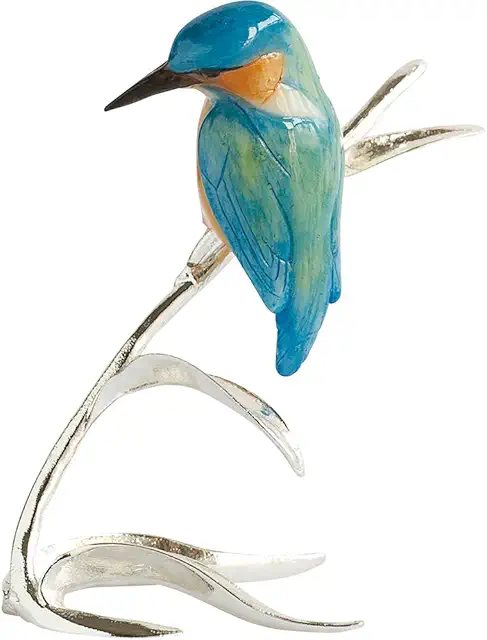 Arora 1507 Kingfisher Bird Figurine - Ijsvogel Beeldjes - Hand Painted Garden Decor