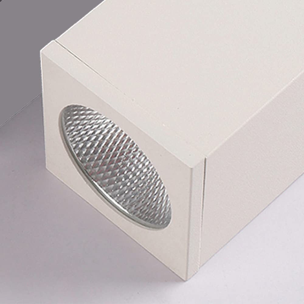 Candelabro LED De Tubo Largo Columna Cuadrada Lámpara Colgante Aluminio Luz Colgante Nórdica Isla De Cocina Luz De Suspensión Luz Ambiental De Cabecera Luces De Techo Iluminación