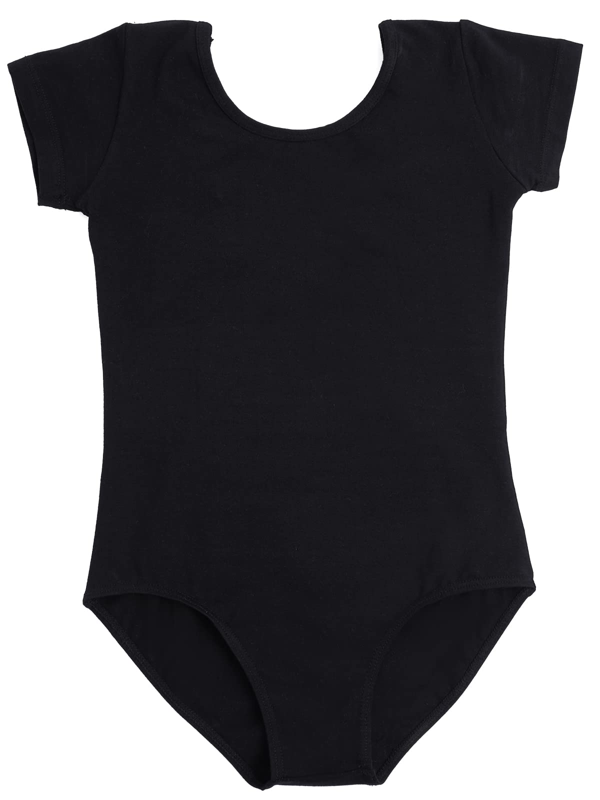 Maillot de ballet Maillot de baile para niñas mujeres Leotardos de gimnasia de algodón de manga corta talla 100-170