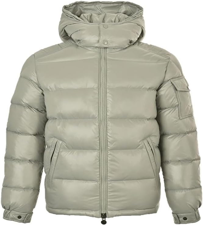 Down Jacket Classic Glossy Surface Winter Hooded High End Outerwear Unisex Down-filled Coat