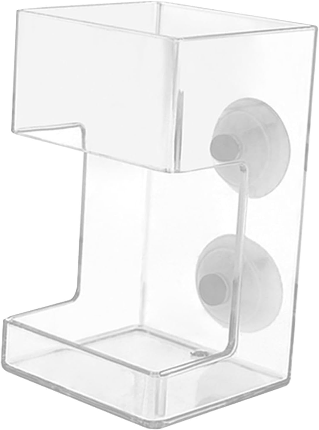 Fish Feeder Acrylic Worm Feeder Artemia Clear Floating Fish Tank Dish Tray Shrimp Feeder Dwarf Shrimp Golden Fish Betta Fish, Cuboid