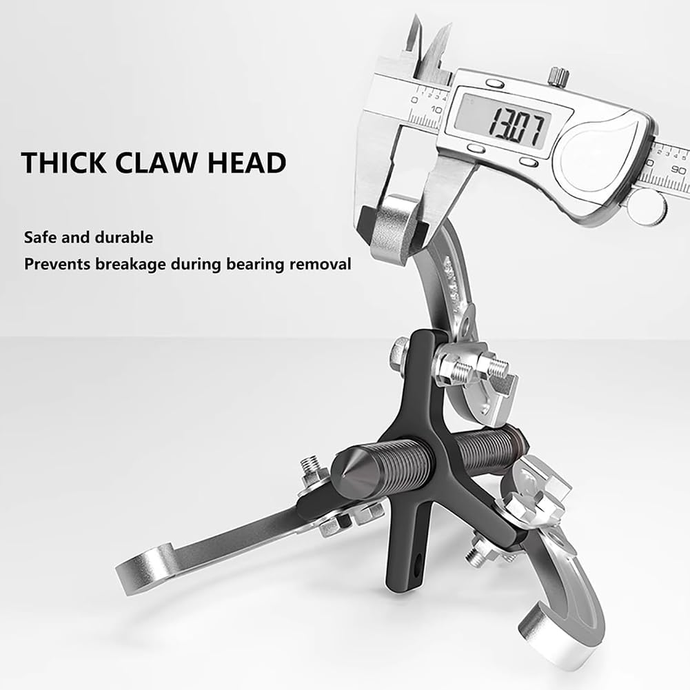 Heavy Duty 3-Jaw Gear Puller, 3/4/6/8/10/12/14/16In 2 Jaw / 3 Jaw Puller, Removal Tool for External Internal Pulling, Industrial Wheel Bearing Pulling Separator, Pump Pulley Remover,1.5T 4in