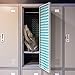 Appliance Art Deluxe School Locker Magnetic Wallpaper | Decorative | Magnetic Vinyl for Instant Update | Trimmable | Easy Install, Remove & Reuse | Set of 4 Sheets | Chevron Gray (Chevron Blue)