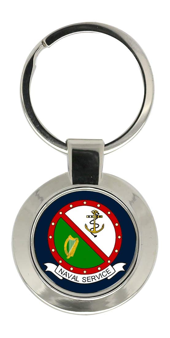 Giftshop Uk Unisex Silver Coloured Metal Irish Naval Service Key Ring