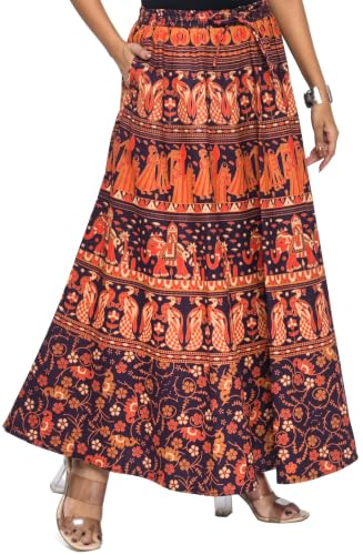Image of Premium Cotton Skirt for Women with Pocket, Free Size