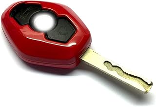 Haneex Remote Key Cover for BMW E Series E38 E39 E46 Z3/Z4 E83 E53 Diamond Remote Key (Gloss Red)