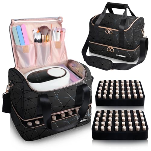 Partreko Nail Polish Organizer Holds 80 Bottles (15ml/0.5...