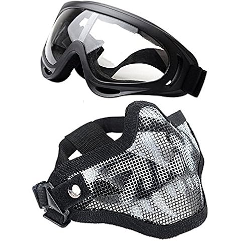 Airsoft Half Mask and Goggles Cover