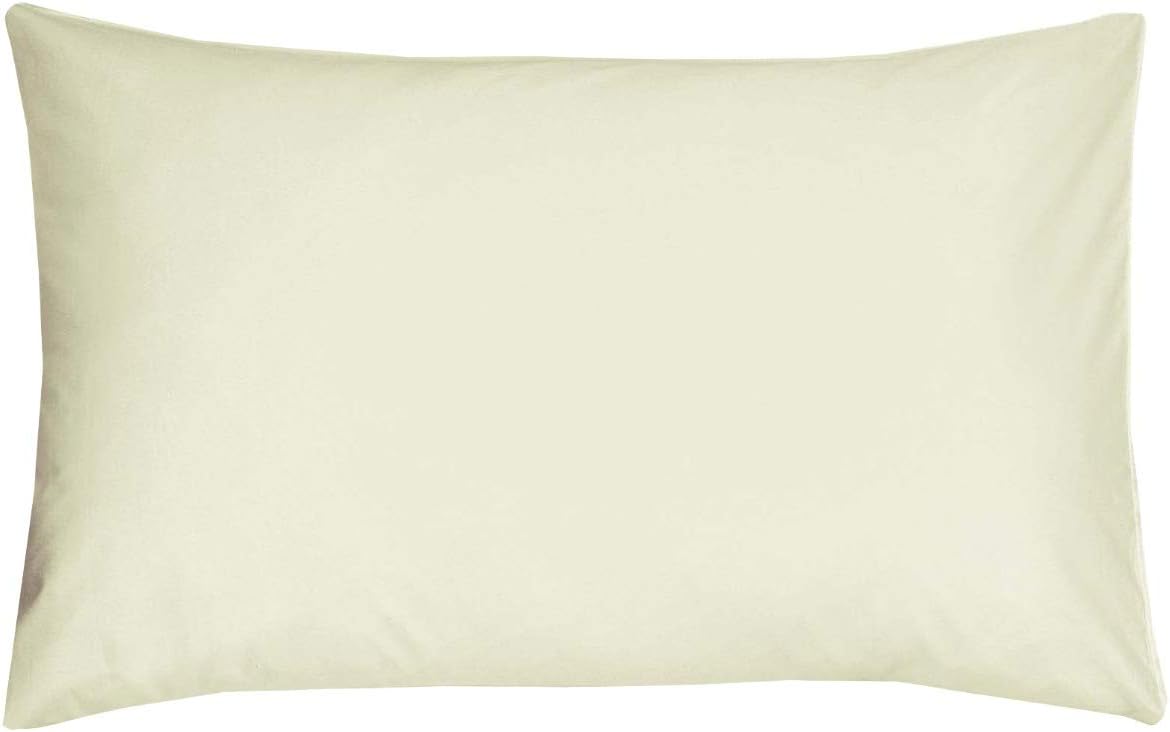 Sleepdown 2 x Pillow Cases Polycotton Housewife Bedroom Pair Pack