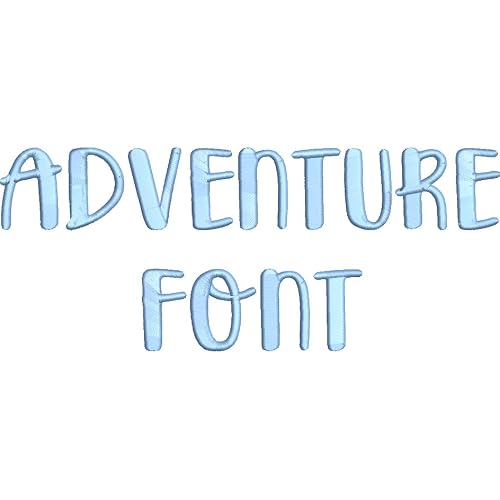 Threadart Machine Embroidery Designs - Alphabet Sets - Adventure BX Font