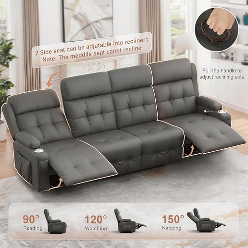 Furgatti Reclining Loveseat with Massage
