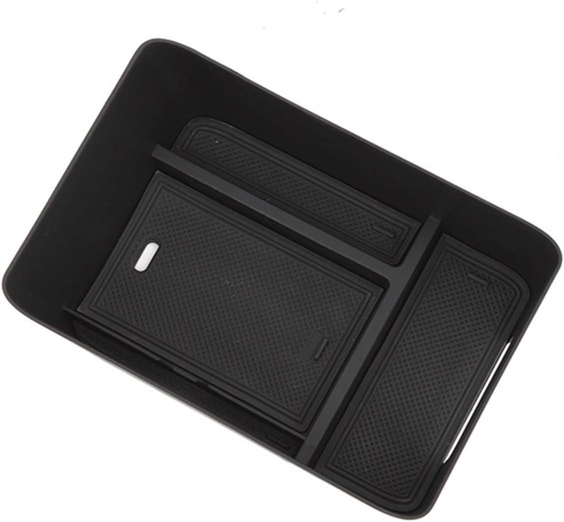 Car Glove Box Organizer Fit for 24 Hyundai Shengda Santa Fe Armrest Central Control Storage Box Durable(Red)