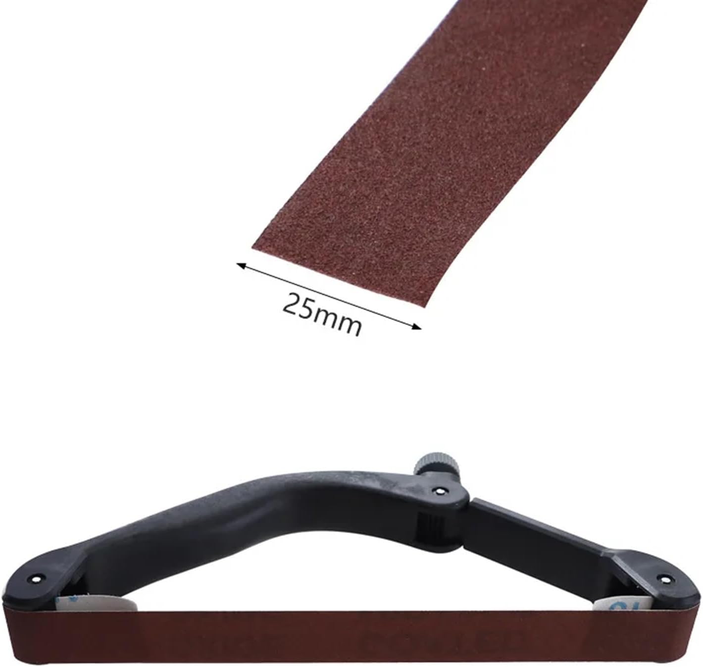 Sandpaper Holder Handheld Adjustable Sanding Bow with 120cm Width Sanding Belt 400 Grit for Wood Grinding Wood Working (Color : F)