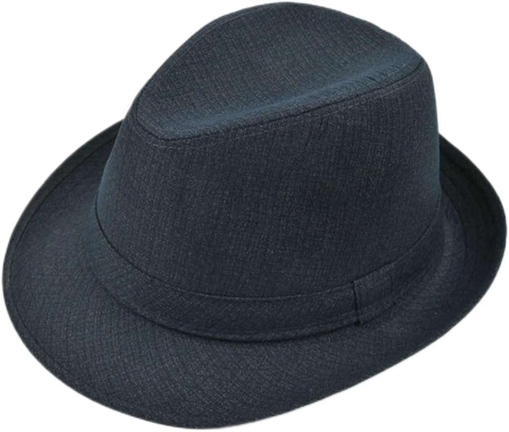 Autumn&Winter Hats for Men Fedoras Top Jazz Plaid Hat Adult Bowler