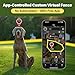 Lilyeel GPS Wireless Dog Collar Fence System - No Monthly Fee App Control, Custom Polygon Boundary & Remote Training, Free Phone Tracker for Up to 5 Pets, Virtual Electric Fence for Dogs, Black