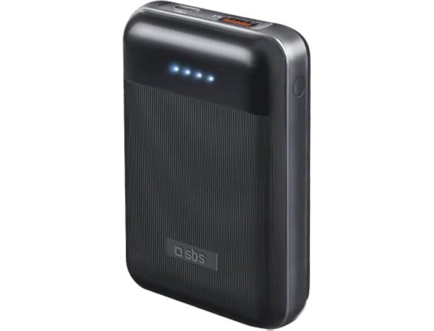 Power Delivery Power Bank, 10000 mAh, Dual USB, Intelligent Charge, Compact & Portable, Compatible with iPhone & Samsung Devices, Black