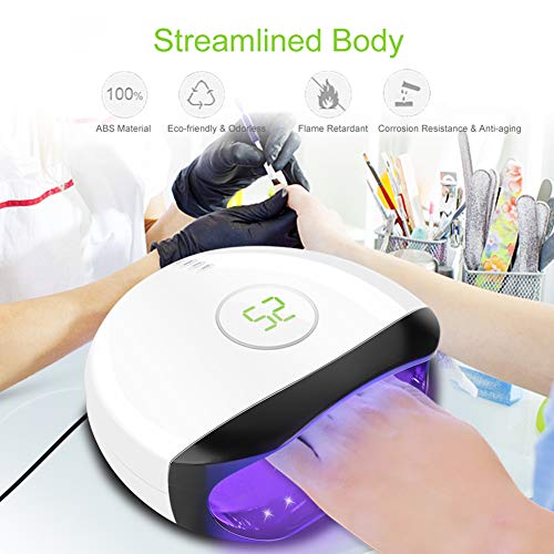 Nageltrockner für Nageldesign, Gelnagellack Maniküre Lichthärtungsgerät, 56 W Tragbare LED/UV Lampe für Gel Nagellack… – Bild 4