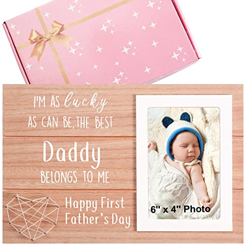 Sioial First Fathers Day Gift for Dad-2026 Fathers Day Picture Frame Gift