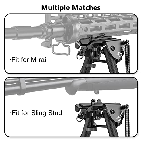 Cvlife 6-9 Inches Carbon Fiber Bipod With Adapter For M-Rail thumb #1