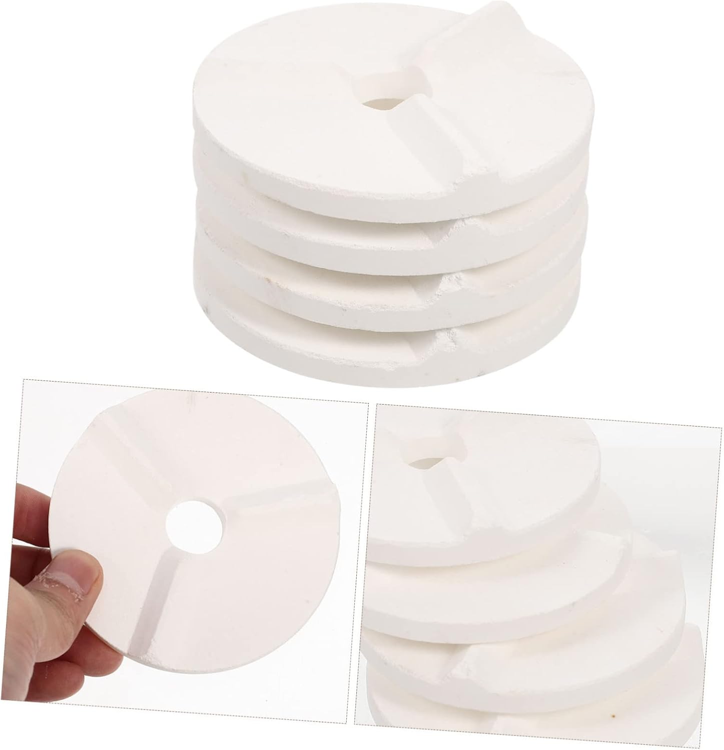 EXCEART 4pcs Kiln Support Mat High-Temperature Ceramic Pottery Pad for Reliable Glazing Tools Compact and Easy to Store Clay Mat for Firing Various Glazes