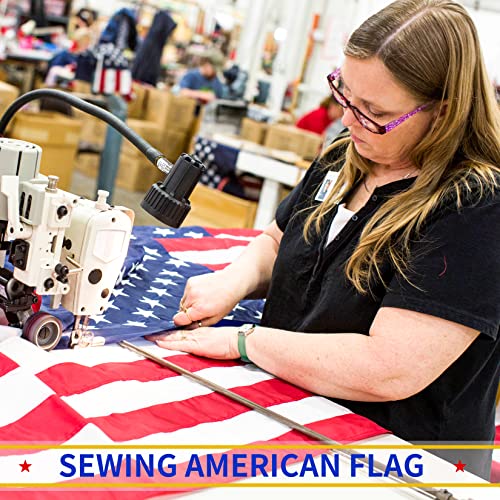 American Flag,3X5 American Flag Outdoor Heavy Duty,American Flags For Outside 3X5,Us Flags 3X5 Outdoor 100% Made In Usa High Wind,Longest Lasting Us Flag,Strongest Embroidered Stars/Sewn Stripes/Brass Grommets, American Flag 3X5,The Best American Flag (100% Made In Usa) #TOP4