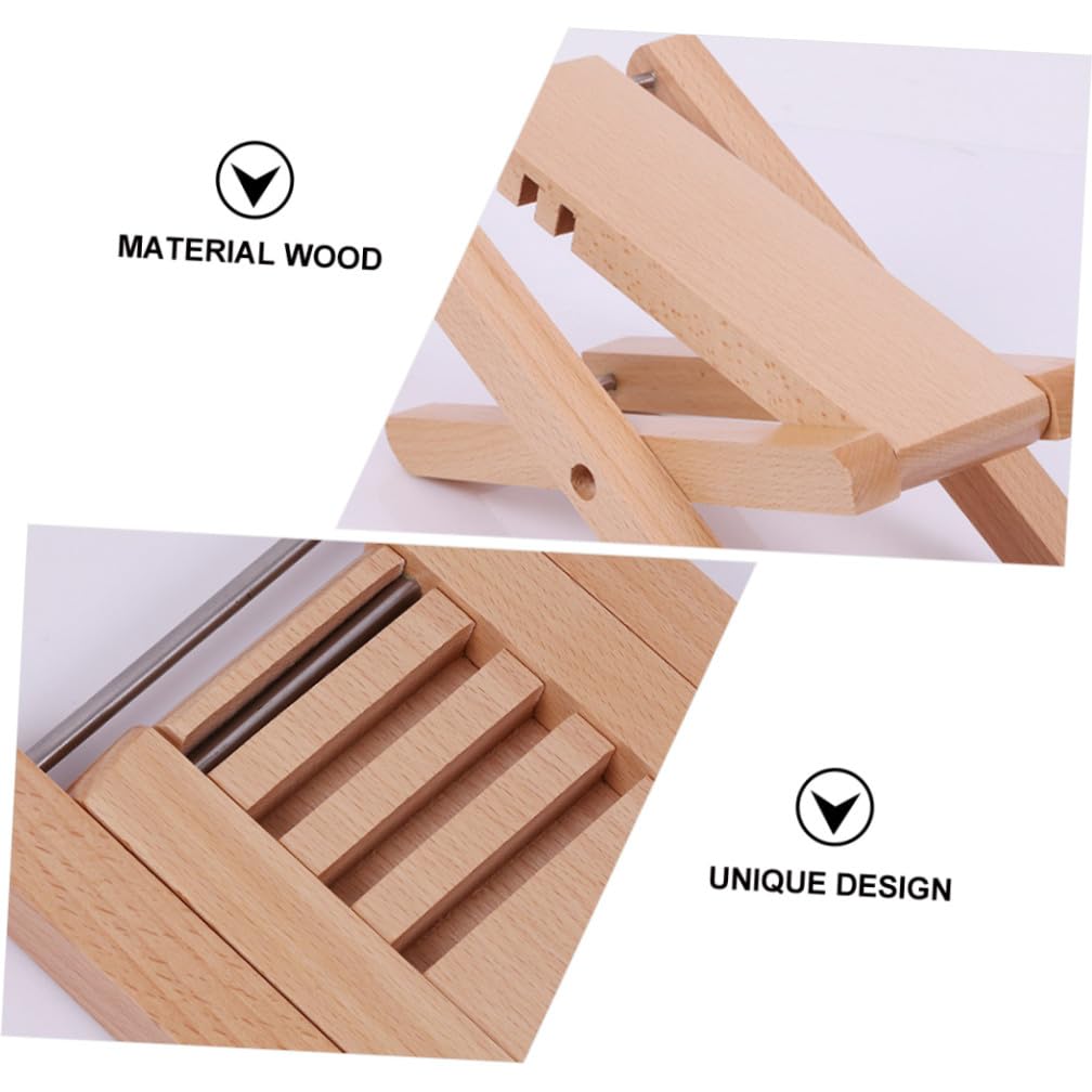 BESPORTBLE Poggiapiedi Per Chitarra in Legno Pieghevole Accessori Per Chitarra in Posizioni Spazio Adeguato Per Piede