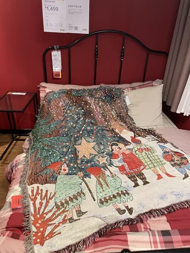 Peel Forest �m�[���ƃN���X�}�X�c���[ �^�b�Z���t���X���[�u�����P�b�g�A�N���X�}�X�z���f�[,�x�b�h�J�o�[ �C 130X160cm