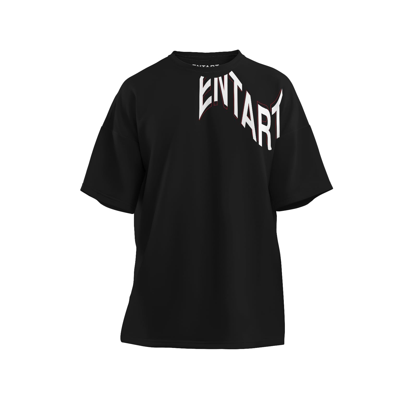 Entart Basquiat Artwork Black Oversized Tshirt