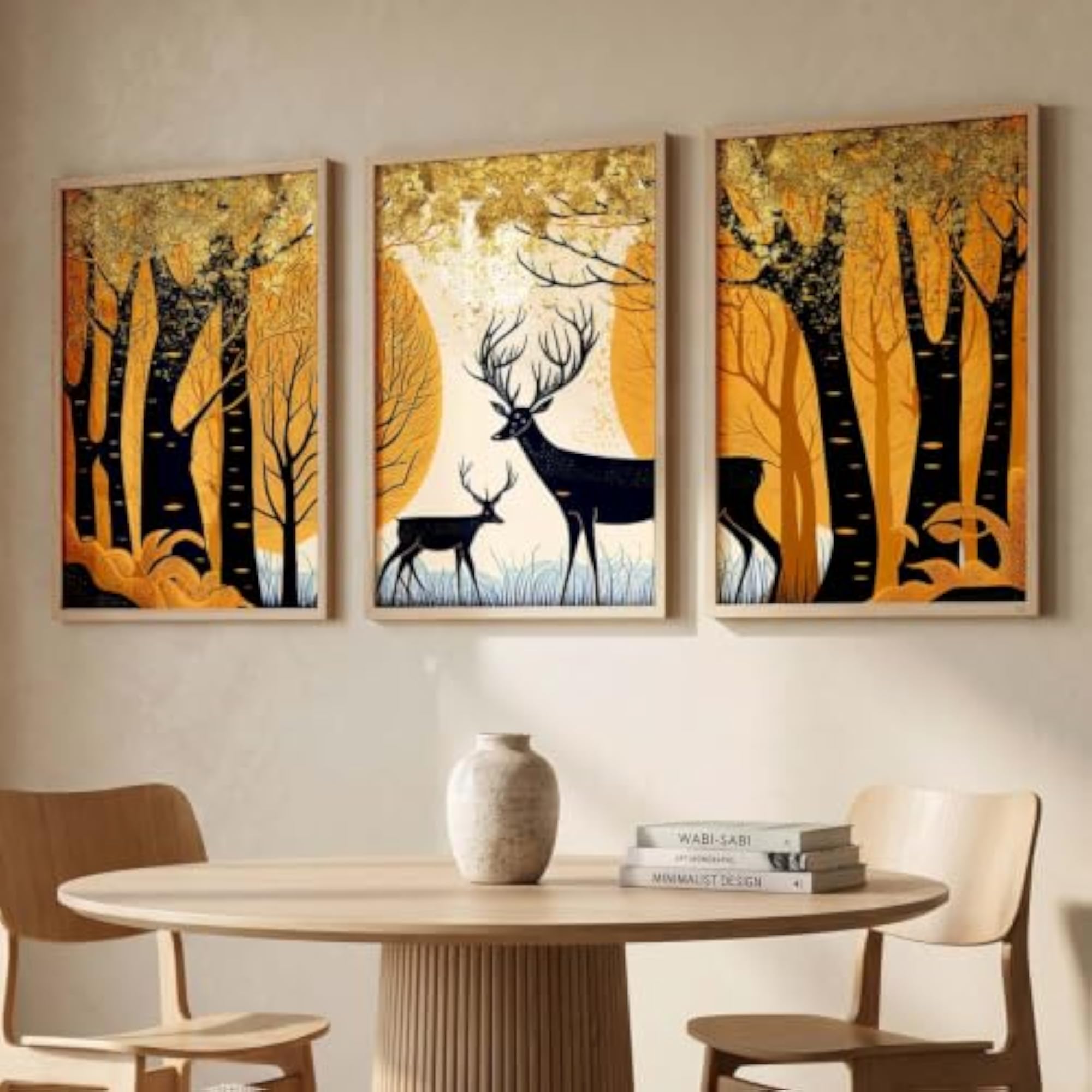 Decorative Modern Wall Art with Frame for Living Room