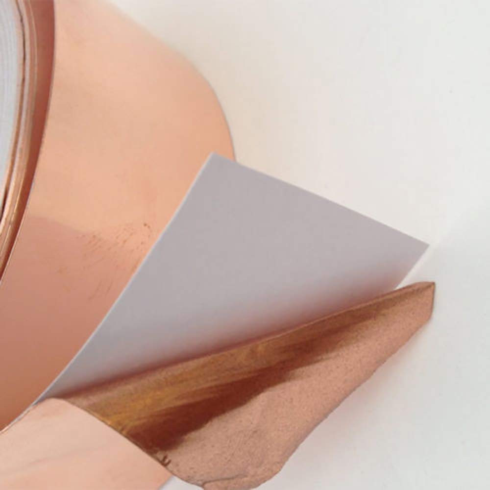 Best Review Tapes Master 2 inch x 55 yds Copper Foil Tape - 1 Mil (50mm x 50m) - EMI Shielding Conductive Adhesive Free Shipping Offer Tapes Master 2 inch x 55 yds Copper Foil Tape - 1 Mil (50mm x 50m) - EMI Shielding Conductive Adhesive