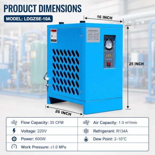 HPDAVV Refrigerated Air Dryer 35 CFM