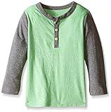 The Children's Place Boys' Toddler Boys' Long Sleeve Heathered Henley